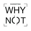 Logotipo de Marketing Why Not en Negro